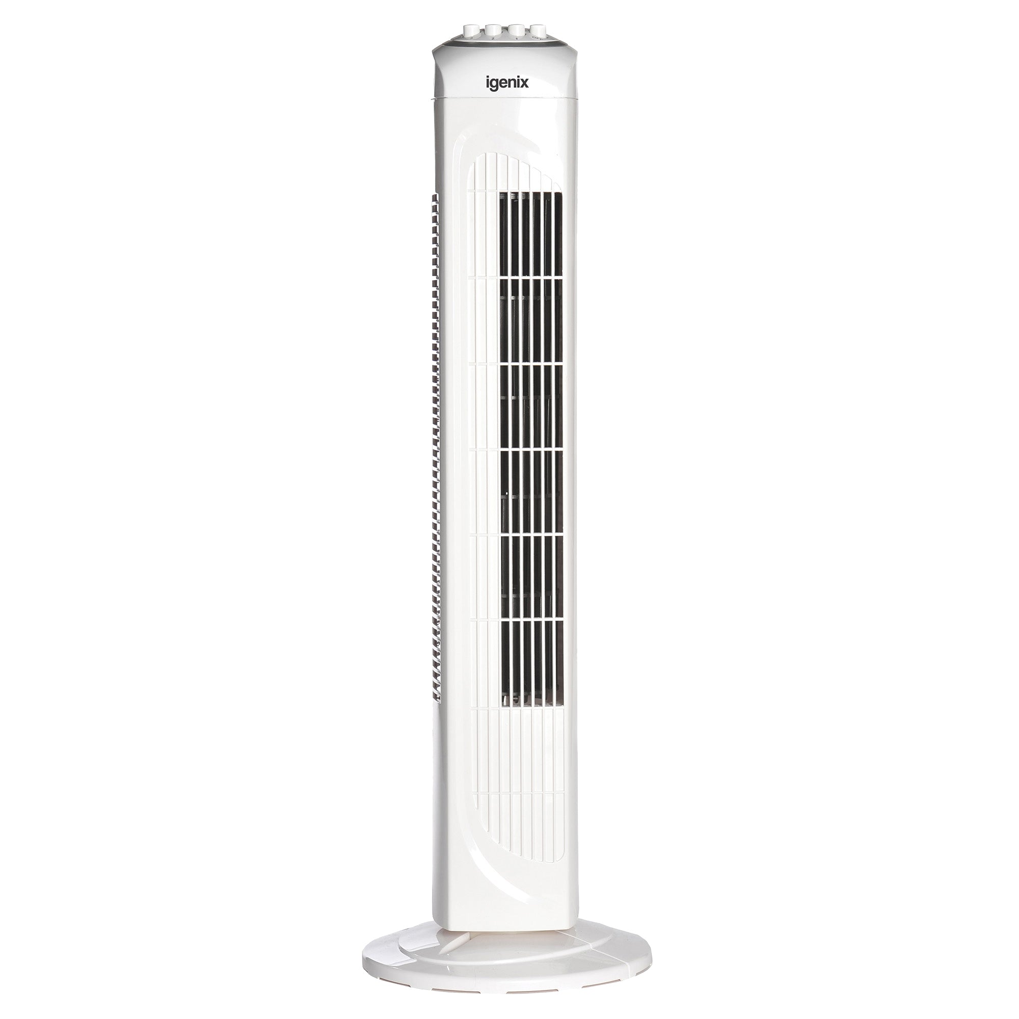 Tower Fan, Oscillating, 2 Hour Timer, 30 Inch, White