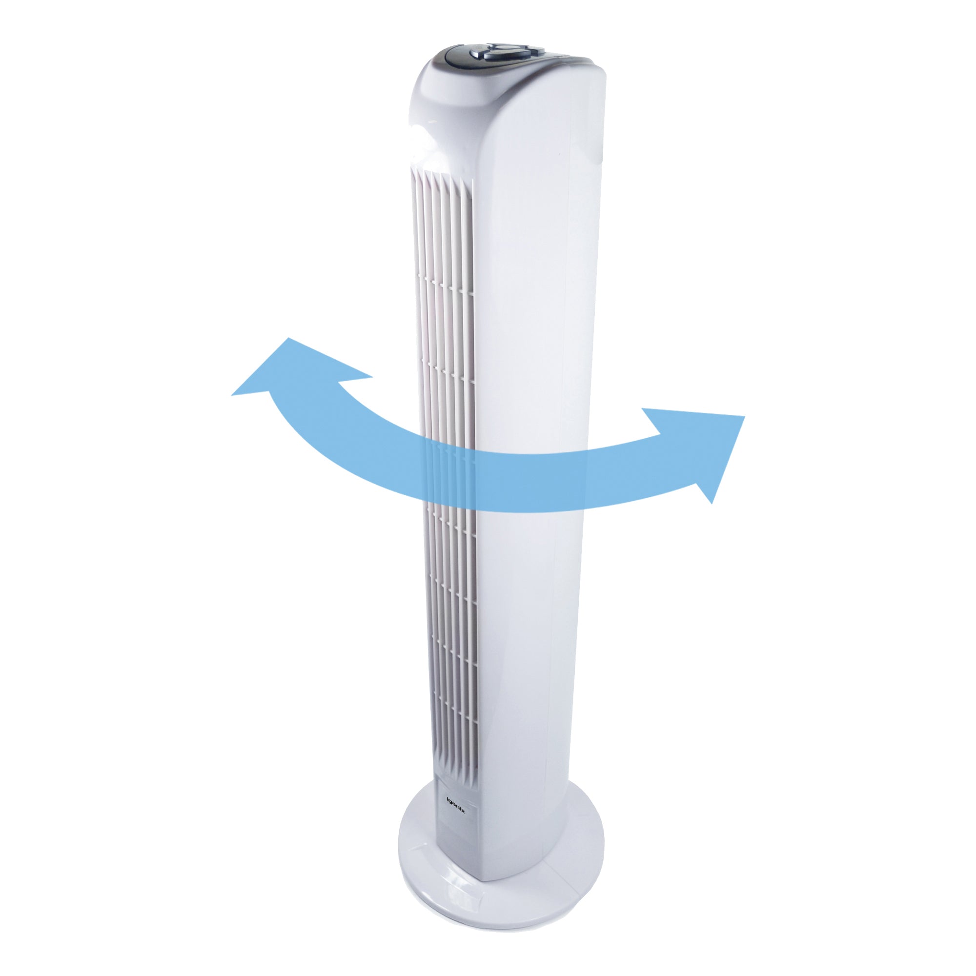 Tower Fan, Oscillating, 7.5 Hour Timer, 29 Inch, White