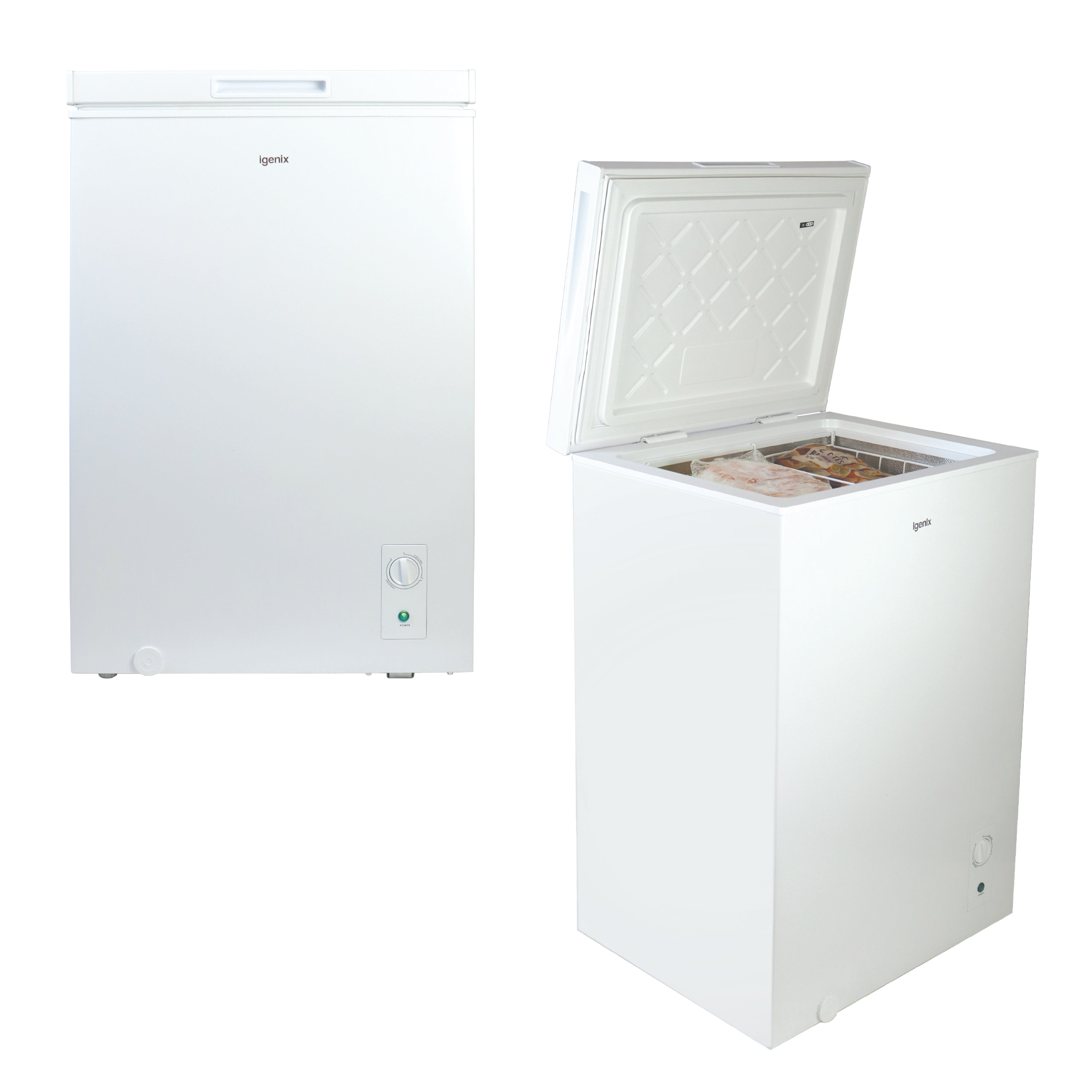 Freestanding Chest Freezer, 99 Litre, White