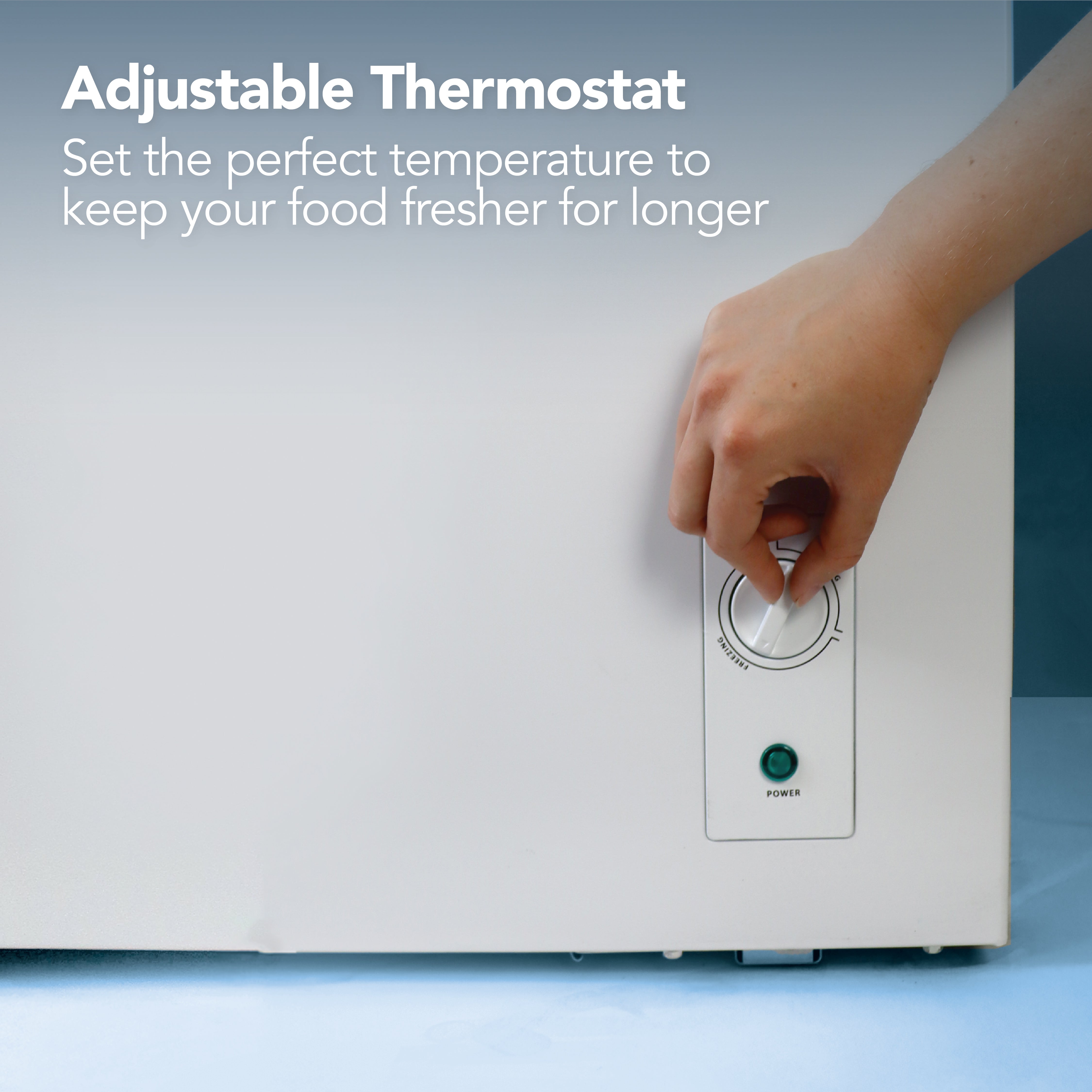 Freestanding Chest Freezer, 99 Litre, White