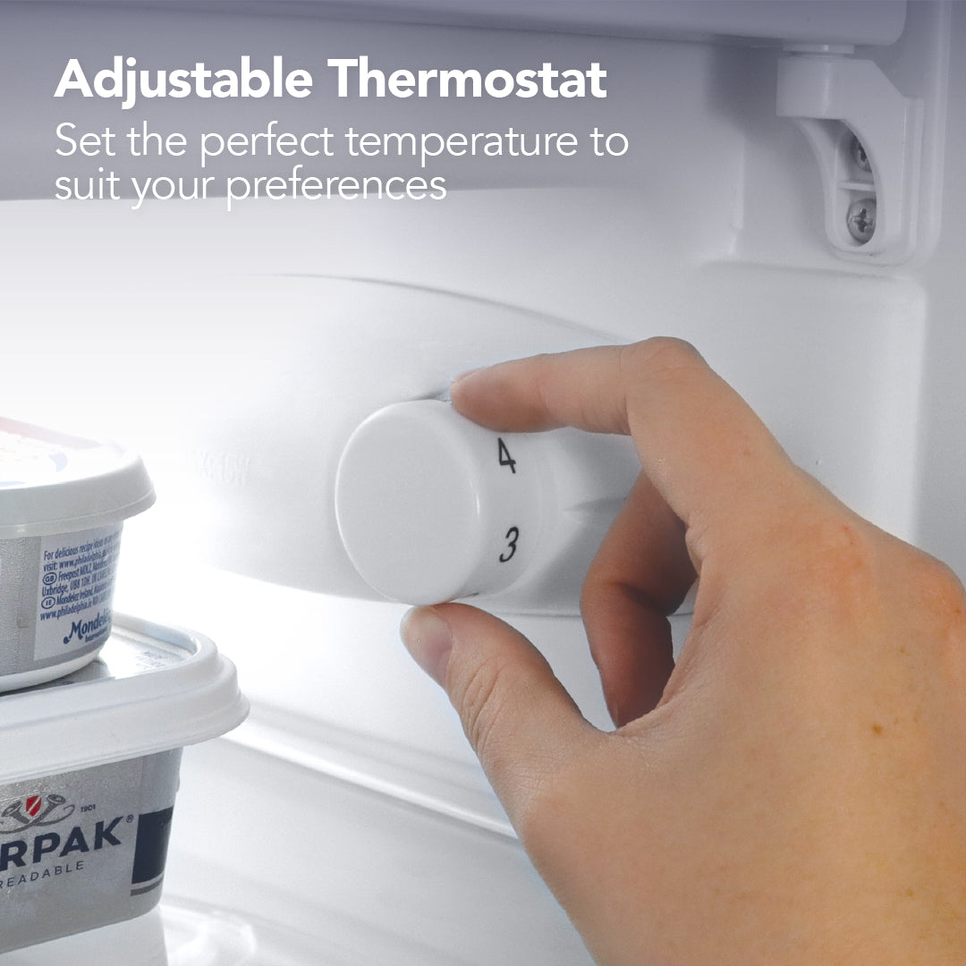 Under Counter Fridge with Ice Box, Black