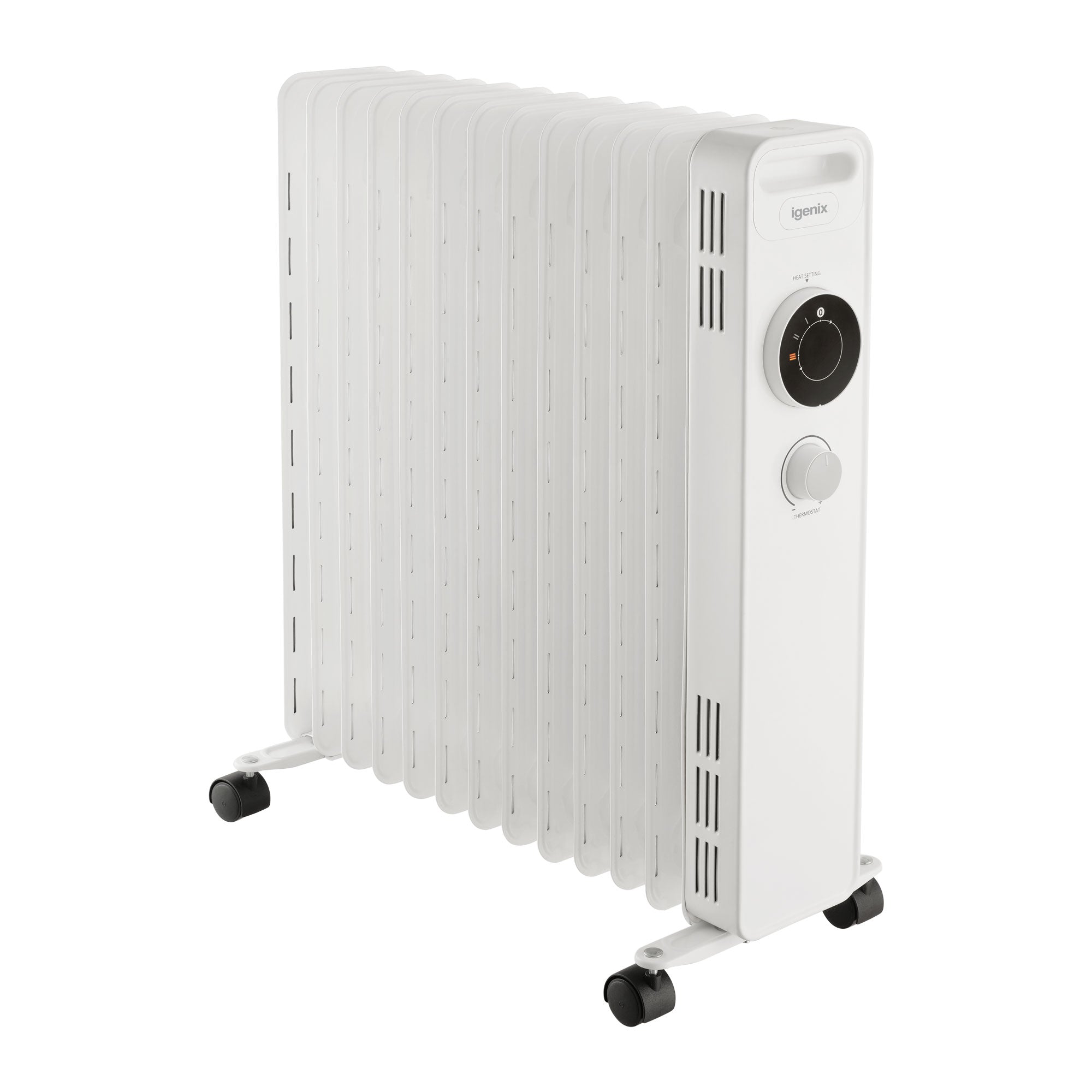 Oil Filled Radiator, 2.5kW/2500W, Overheat Protection, White
