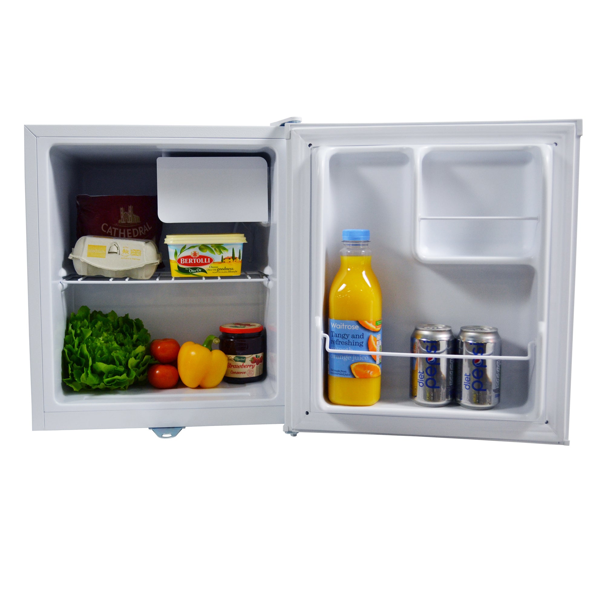 Table Top Fridge with Lockable Door, 47 Litre, White