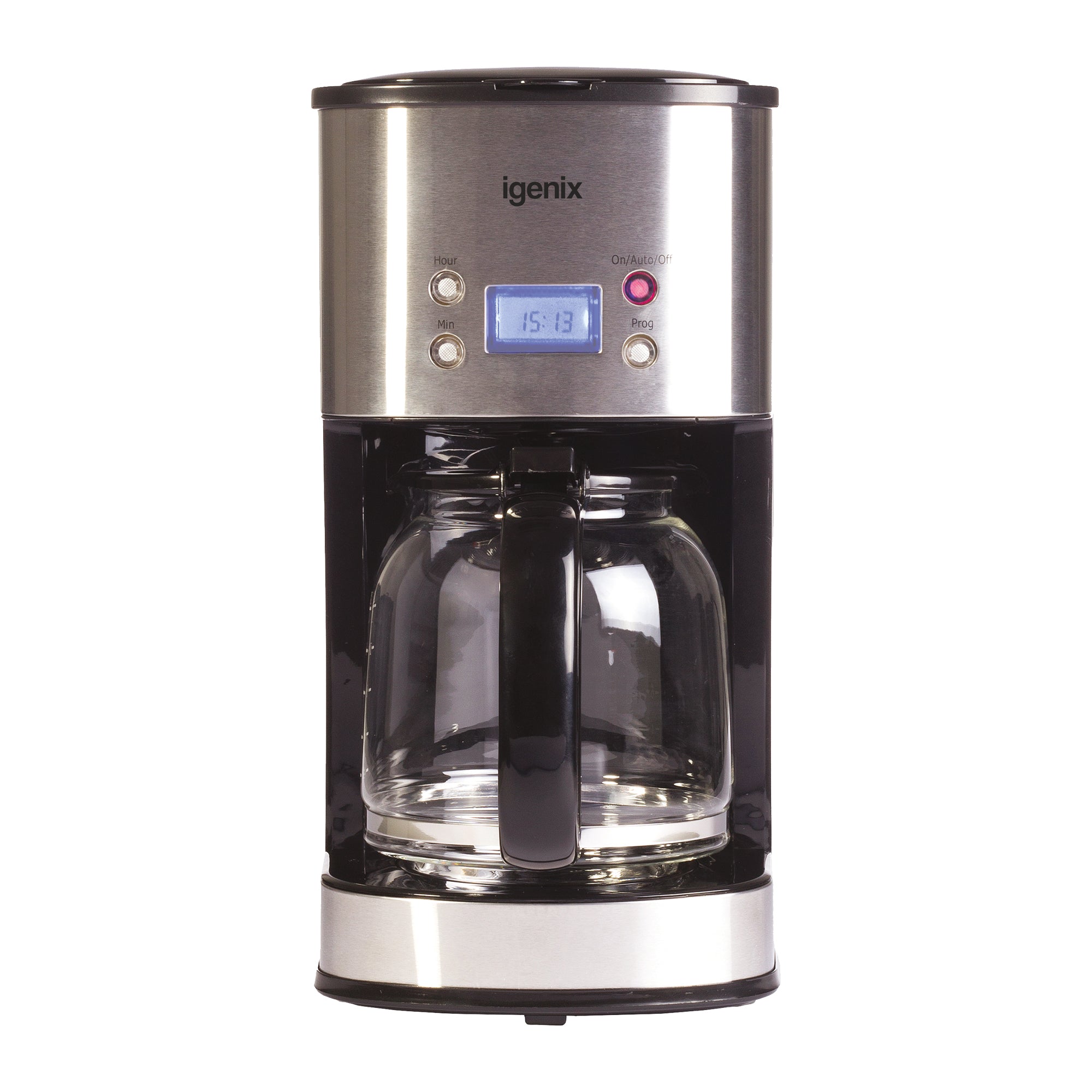 Digital Filter Coffee Machine, 24 Hour Timer, Stainless Steel