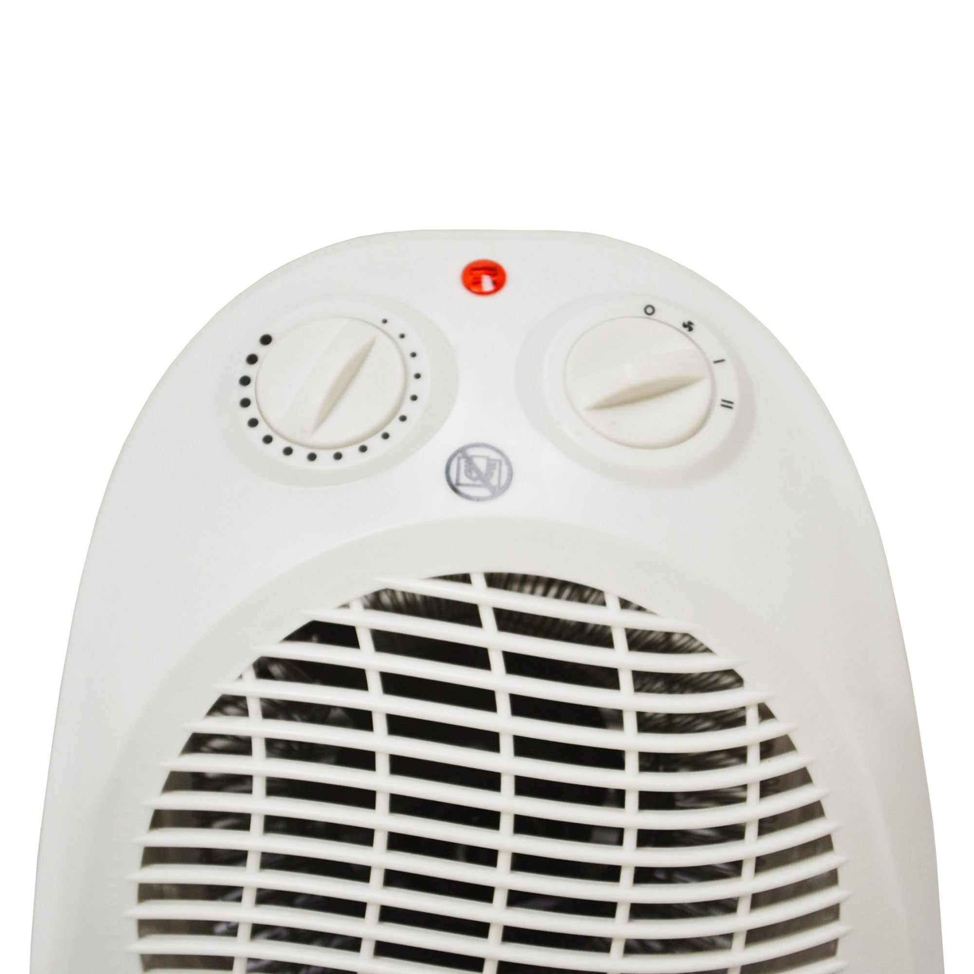 Oscillating Fan Heater, 2 Heat Settings, 2000W, White