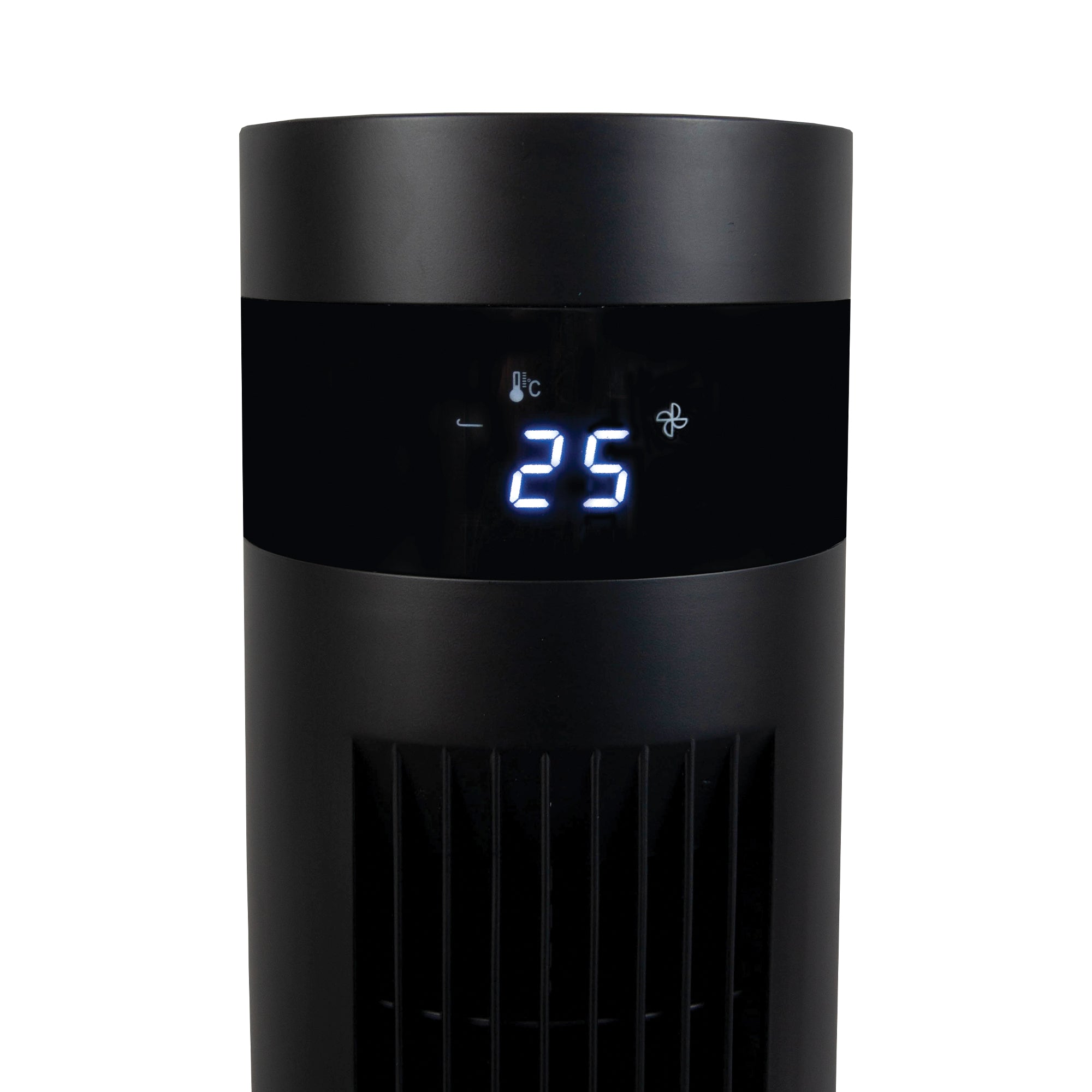 43 Inch Digital Tower Fan, 3 Speed Settings, Black