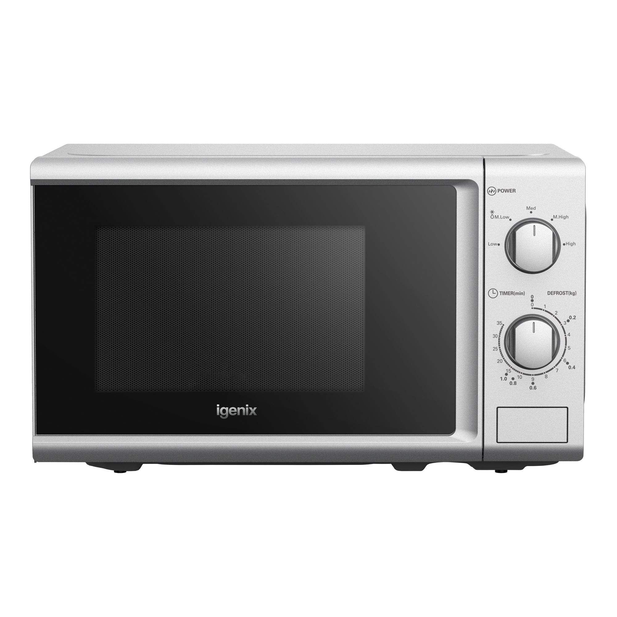 Manual Microwave, 20 Litre, 5 Power Settings, 800W, Silver