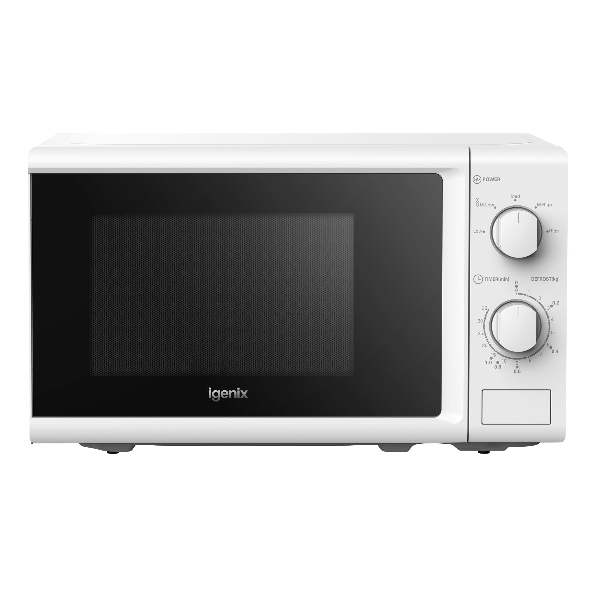 Manual Microwave, 20 Litre, 5 Power Settings, 800W, White