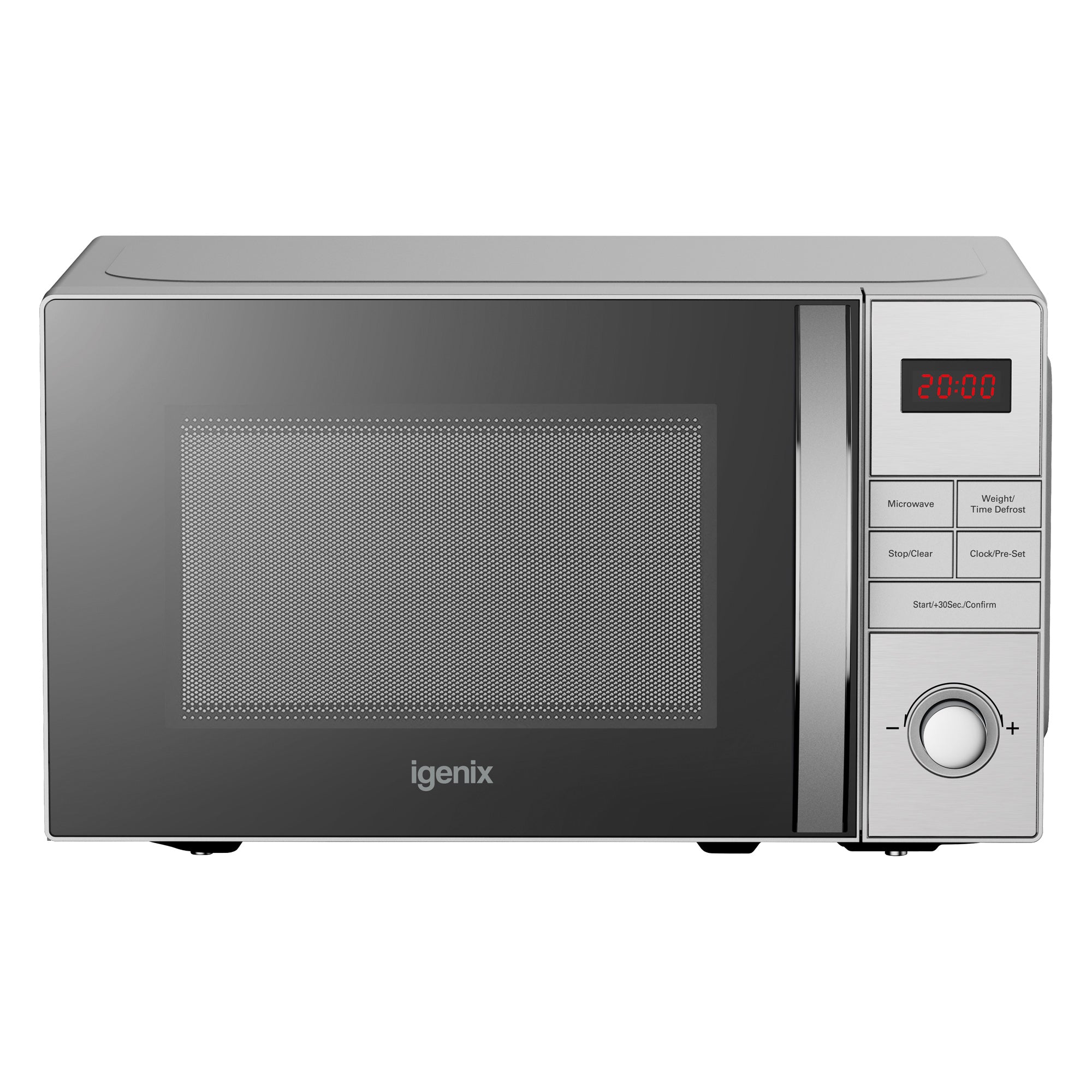 Digital Microwave, 20 Litre, 5 Power Settings, 800W, Stainless Steel