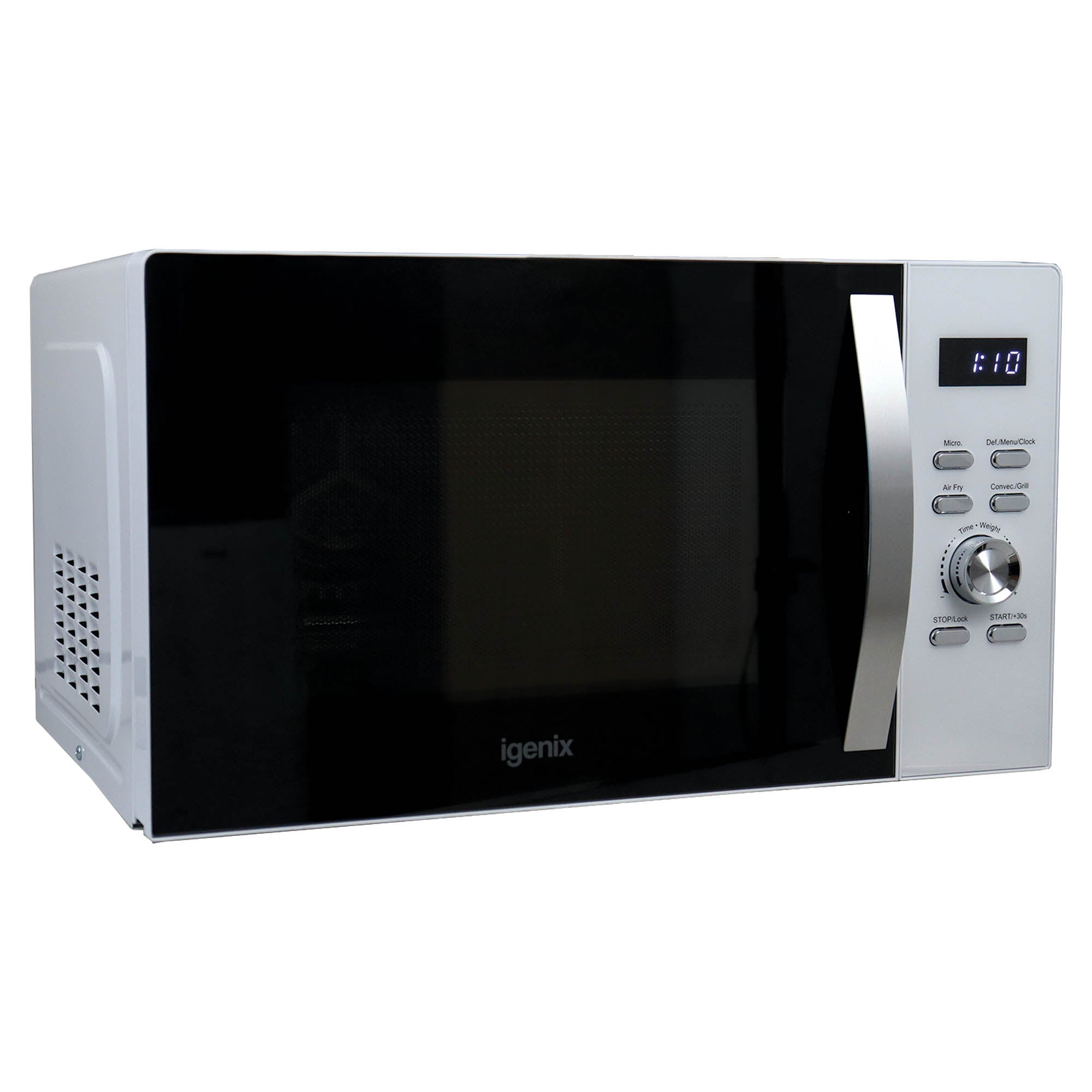 Digital Microwave, 25 Litre, 60 Min Timer, Air Fryer Function, 850W, White, IGMC02580W