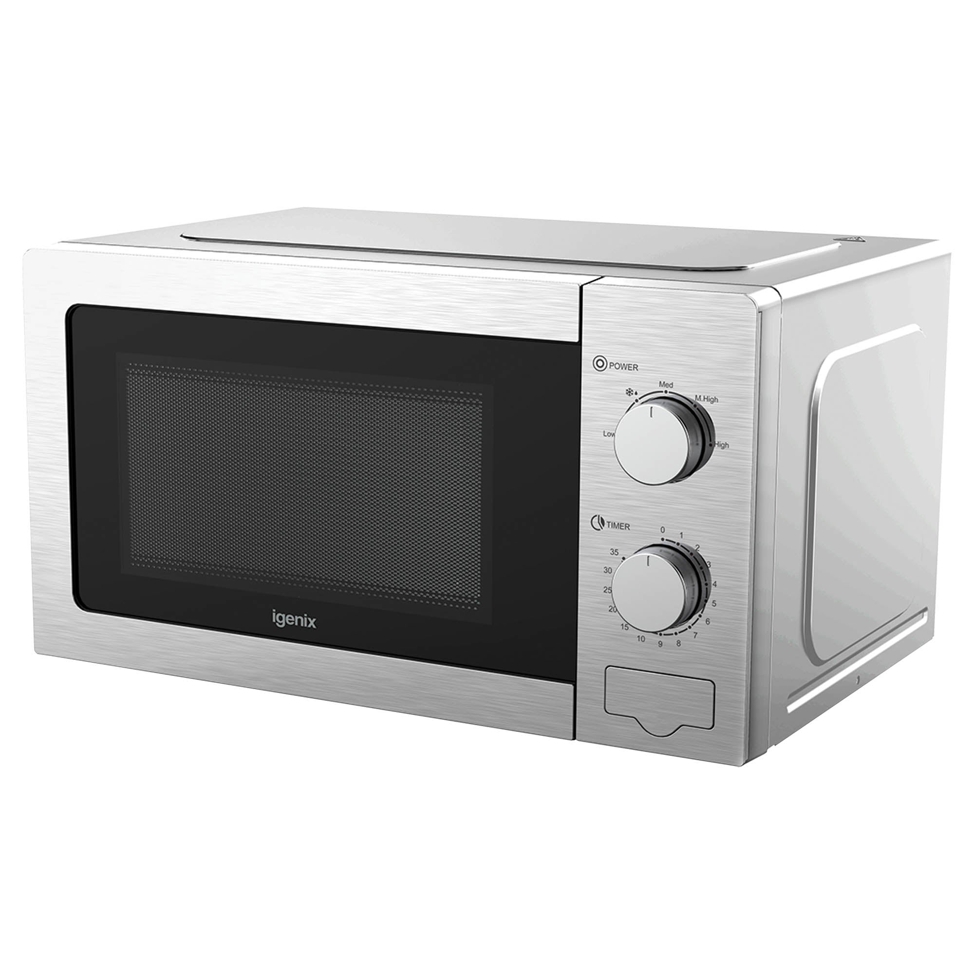 Manual Microwave, 20 Litre, 5 Power Settings, 800W, Stainless Steel, IGMS02081SS