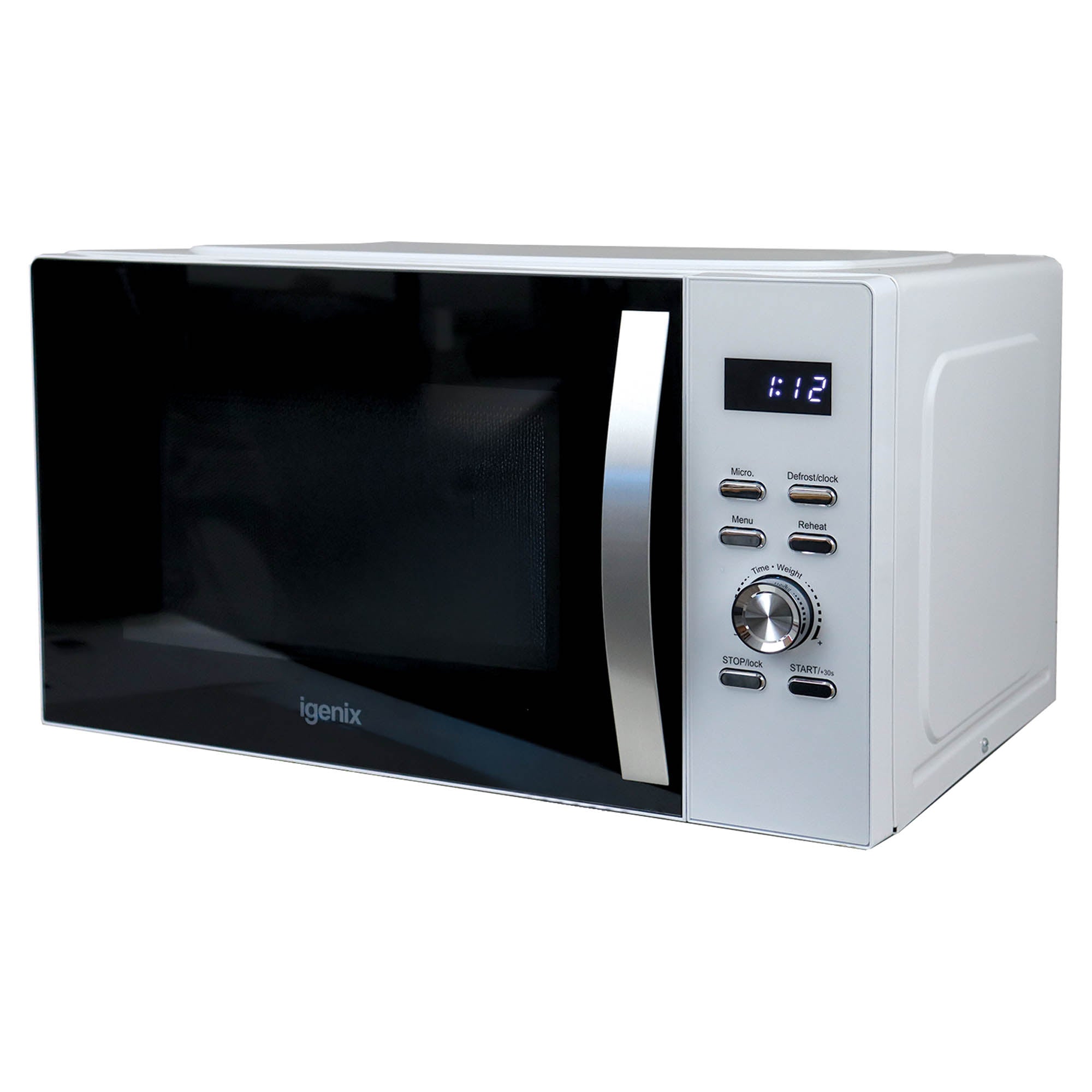 Digital Microwave, 30 Litre, 950W, White, Igenix IGMS03090W