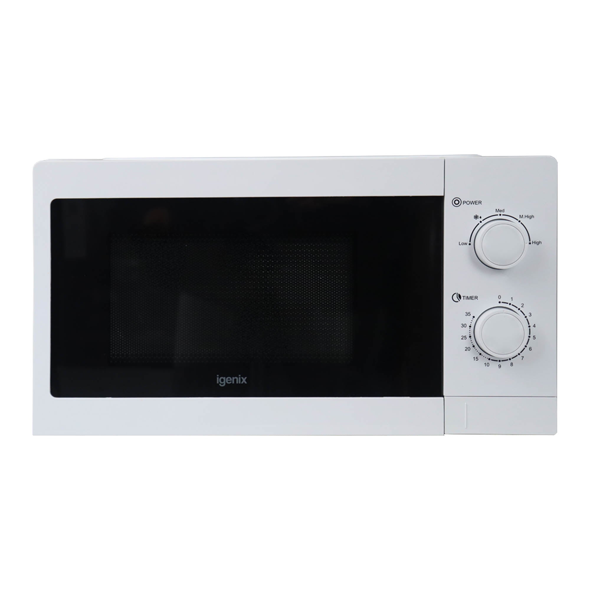 Manual Microwave, 20 Litre, 5 Power Settings, 800W, White, IGMS08080W