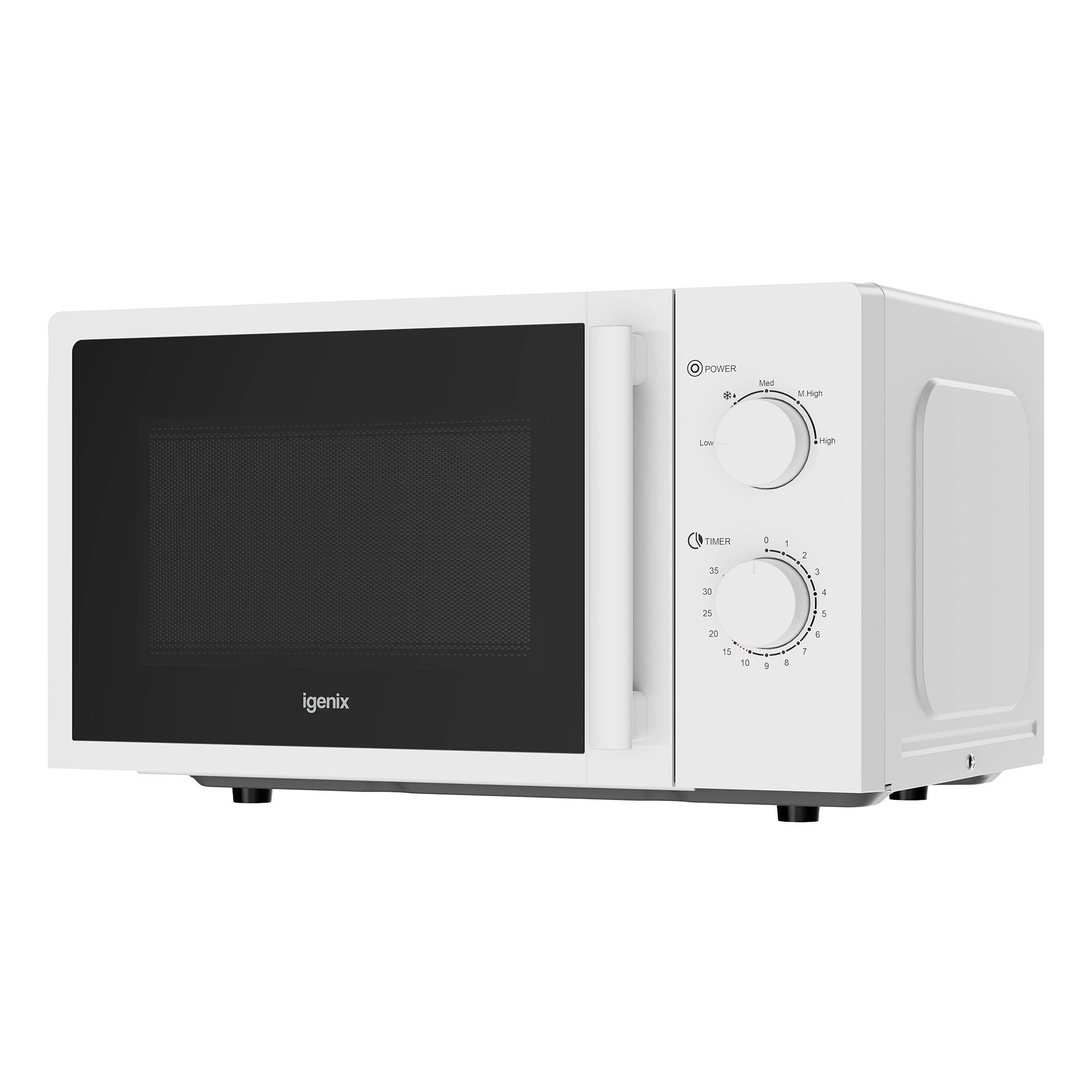Manual Microwave, 20 Litre,35 Minute Timer, 800W, White