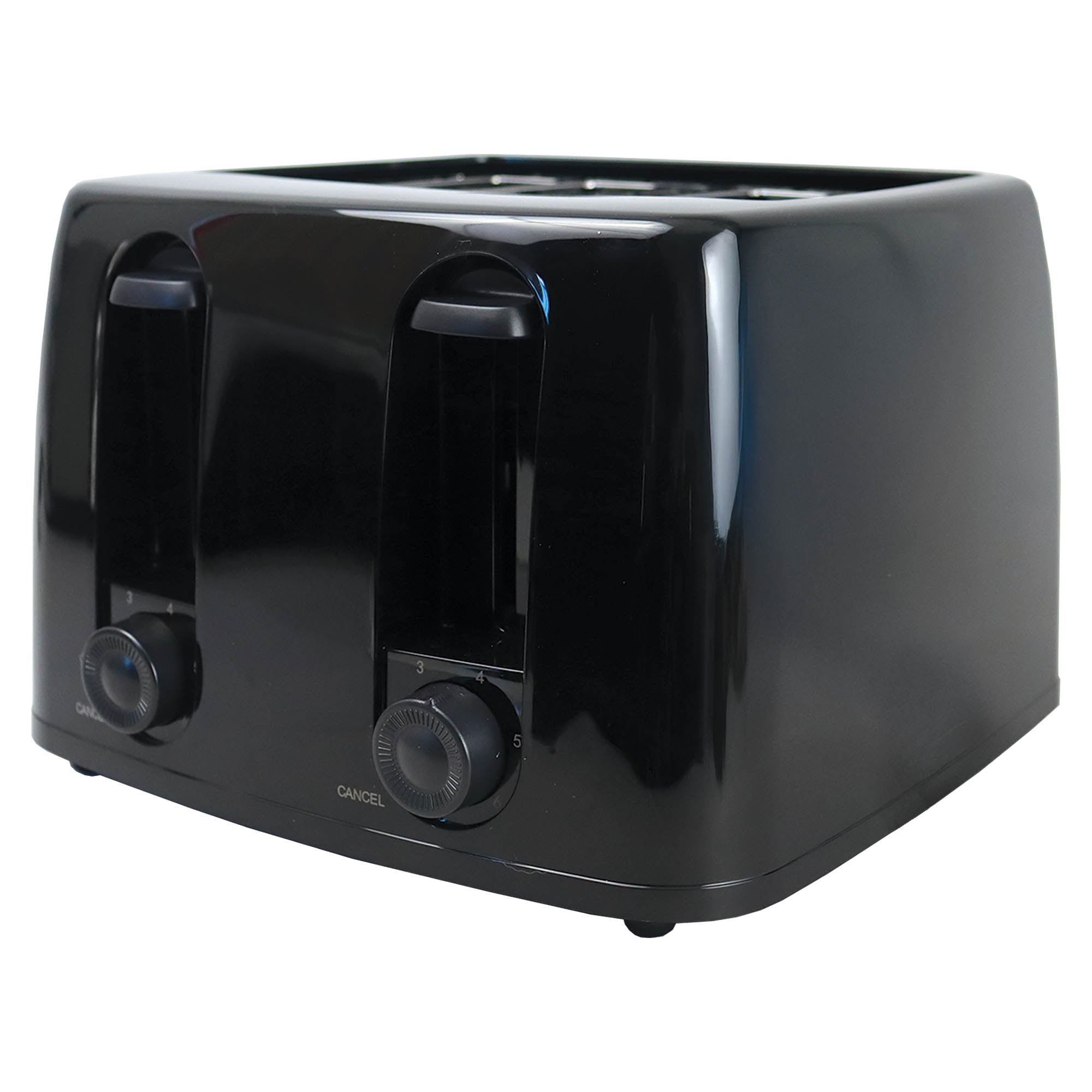 4 Slice Toaster, 1300W, 6 Browning Levels, Control Dial, Tray, Cord Storage
